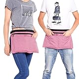 男女兼用 シンプルショートエプロン カフェエプロン 前掛け 大容量ポケット 全5色 美容室/園芸/ショップ/調理/飲食店/DIY