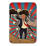 Patriotic Donald Trump with Eagle American FlagガンホームビジネスオフィスSign 6" x 9" SIGN.WOOD.9X6.Z000274_8