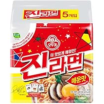 Amazon.co.jp: OTOKI オットギ 公式 ジンラーメン辛味（袋）5食 韓国