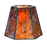 B & PランプHexagon Micaシェード、10 " ( T ) X 16 " ( B ) X 11 CM ( H )、1 / 2 " Recess座金フィッター