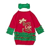 (プタス)Putars ベビー服 子供服 女の子 ワンピース 長袖 クリスマス BEST GIFT EVER 可愛い 秋冬 オシャレ 通園 発表会 旅行 記念日 プレゼント 6-24ヶ月