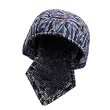 Fenteer 溶接帽子　難燃性　通気性　耐摩耗性　コットン　快適　ヘルメット　ブルー　作業キャップ　