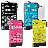 バウストア EPSON エプソン IB07CL4B（IB07CL4Aの大容量版） 互換インクカートリッジ 4個 対応機種: PX-M6010F PX-M6011F PX-S6010