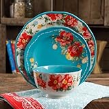 パイオニアの女性ヴィンテージBloom 12-piece Decorated食器セット 116039.12R