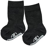 アンナニコラ 長め丈ソックス 新生児用 7-9cm チャコール 2113 日本製