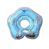 YideaHome 浮輪 浮き輪 子供用 うきわ首リング ベビー浮き輪 ベビー用うきわ 水遊び 入浴 調節ベルト プレスイミング お風呂に 柄ランダム