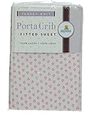 Big Oshi Porta Crib Sheet - white/pink, one size by Big Oshi