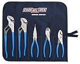 Channellock TOOLROLL-3 5-Piece Plier Set in Handy Tool Roll [並行輸入品]