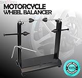 skemidex --- Motorcycle静的振れ取り台ハイグレードスチールホイールバランサタイヤMXダートバイク。Perfect for most Harleyの、汚れ、スポーツ自転車、MXバイ