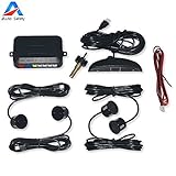 Car Reverse Backup Radar System, Auto safety parking sensor kit ,LED Dispaly + Human Voice Alert +4 