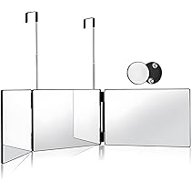 三面鏡写真追加 Amazon.co.jp: HeGeed 三面鏡 化粧鏡 セルフカット（5倍拡大鏡）高さ