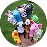 かわいい動物 指人形セット　おもちゃ　癒し　十種類セット　子供に笑顔を～