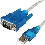 YFFSFDC RS232C USB シリアル変換ケーブル RS232 USB 9ピン 変換 シリアルケーブル USBオス DB9オス USB変換シリアルケーブル CH340チップ内蔵 Windows、Vista、Mac OSなど対応 80cm