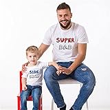 （JUTAOPIN）【親子 ペアルック】 親子 ペア ｔシャツ 親子ペア パパ 大きいサイズ ホワイト ｔシャツ メンズ M L XL XXL 子供 80 90 100 110 mka5267-子供-