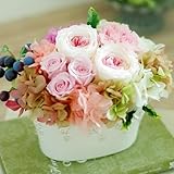 Eclaire Flower Design プリザーブドフラワーギフト　アレンジ　ノーブル（ シャーベットピンク）