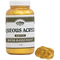 Amazon | 水性塗料 ゴールド・メタリックシリーズ (500g, Gold