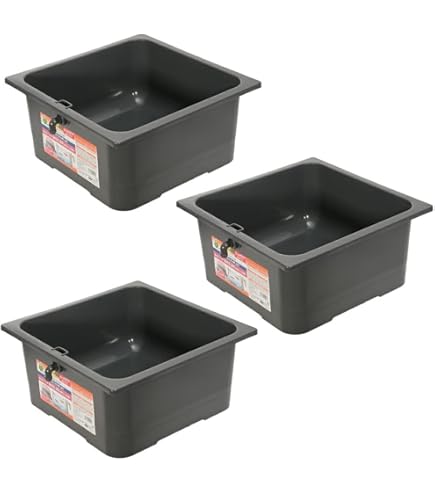 Amazon | テトラ じょうろでキレイメダカ鉢 20 黒 ×3個 めだか 水槽