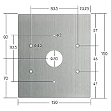 エスカッション（電気錠面付ボックス）　SS-143　ART-T3820からT3830に交換用　ステンレス　板厚：1.5　入数：1