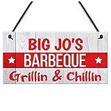 SODIAL ( R ) PersonalisedバーベキューBBQグリルパティオガーデンギフトHanging Plaque Party Sign