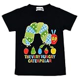 アスナロ（トップス 半袖tシャツ） Tシャツ 半袖 ベビー 子供 男の子 ERIC CARLE はらぺこあおむし95 ブラック