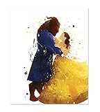 8 x 10 p48 Beauty and the Beastポスター壁アート。保育園壁アート。ホームDecor。Love Gift。