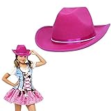 Toy Cubby Vibrant Pink Cowgirl Country Dress-up Costume Hat [並行輸入品]