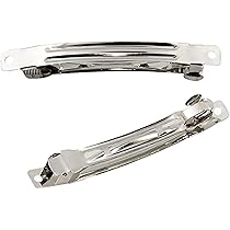 Amazon.co.jp: 【Za-Bi (ザ-ビ) 】ヘア バレッタ シルバー 80mm