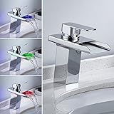 hootech　3色LEDバス蛇口 蛇口 水栓 洗面台 洗面ボール用 手洗水栓 LEDライト洗面蛇口　水流発電　 混合水栓 冷熱混合水栓 温度センサー付　おしゃれ　洗面台 洗面ボール用