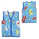スリーパー S 防寒具 スリーパー かいまき 子供用 冬物 おやすみベスト 袢纏 fo-mrs01 サックス