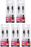 エレコム USB type C ケーブル 5本セット USB2.0準拠（A-C）1.0m ブラック MPA-AC10BK