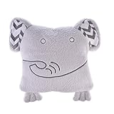 赤ちゃん毛布　ベビー ブランケット　湯上りタオル　枕　多機能　フード付き　ふわふわ 可愛い　カートン　動物　出産祝い　女の子　男の子 (グレー)