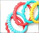 ETGtek(TM) 2セットシリコーン感覚歯が生えるリングおもちゃ　歯が生えるの痛みを軽減するとよだれ　幼児玩具