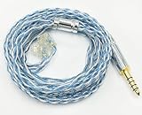 【JSHiFi-Freedom】QDC4.4mmリケーブル 8芯銀メッキ 4.4mmイヤホンアップグレードケーブル QDCイヤフォン交換ケーブル (QDC4.4mm)