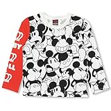 ベビードール ディズニー 総柄ロンT 子供服 DISNEY Collection 130cm レッド