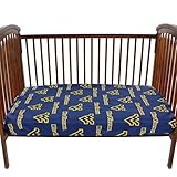 College Covers West Virginia Mountaineersベビーベッドフィットシートペア – ソリッド(はフィットシーツ2 )