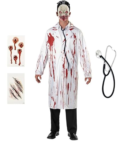 Amazon | ハロウィン ゾンビ 血まみれ ナース コスプレ衣装 仮装 M