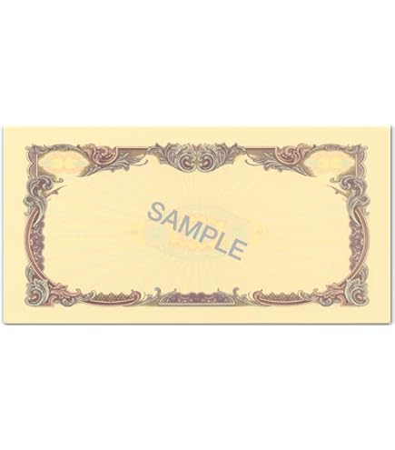 Amazon | 株券 1（新）／（B5草色） | 手書き記入可能, B5別寸(188mm
