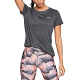 Under Armour (アンダーアーマー) 半袖Tシャツ レディース テック クルー - 無地 XX-Large グレー