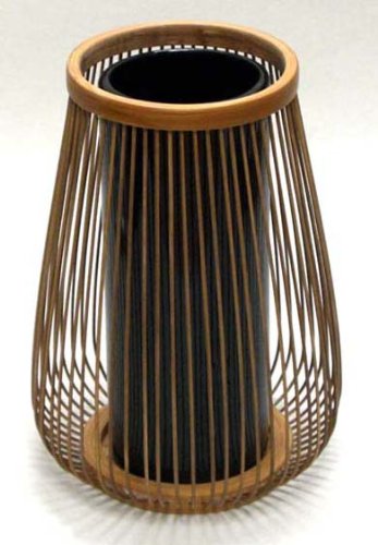 伝統的工芸品　駿河竹千筋細工　花器　嵯峨野　古代