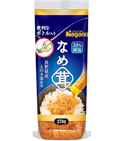 Amazon.co.jp: ナガノトマト 明太子なめ茸 ボトル入り 270g×2本 : 食品