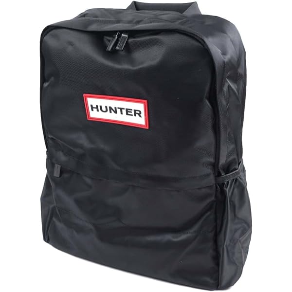 【美品】HUNTER ブラック リュック・バックパック Amazon.co.jp: ハンター ユニセックス バックパック・リュック