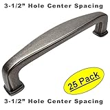 Cosmas ® 4390 WN風化ニッケルモダンキャビネットハードウェアハンドルプル – 3 – 1 / 2 "インチ( 89 mm )穴中心 – 25パック