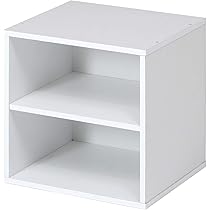 キューブボックス（奥行40cm） ワゴン ホワイト Amazon