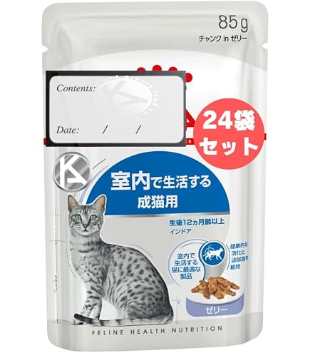 Amazon.co.jp: 【12個セット】ロイヤルカナン インドア ゼリー 室内で