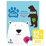 Bear Fruit Paws Arctic Raspberry & Blueberry Multipack 5 x 20g by Bear