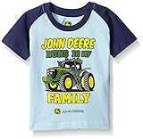 John Deere Baby Boys ' Runs in My Family Tee カラー: ブルー