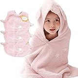 メレンゲ ギフトセット2（ピンク） フード付きバスタオル+スタイ3枚 今治産 (0～3歳用) のし・包装・メッセージカード対応