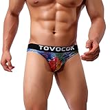 メンズ下着 BOBOGOJP ビキニブリーフ 3D立体成型 セクシーブリーフショーツ Ｇストリング Tバック フィット感 男性下着 色とりどりの花 吸汗速乾 通気性肌着 男性用 ローライズ 勝負下着 