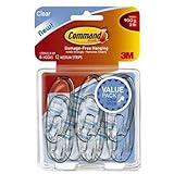 Command Hooks, Medium, Clear, 6-Hooks (17091CLR-6ES) [並行輸入品]
