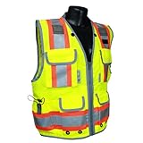 Radians SV55-2ZGD Class 2 Heavy Woven Two Tone Engineer High Visibility Vest (4XL) by Radians
